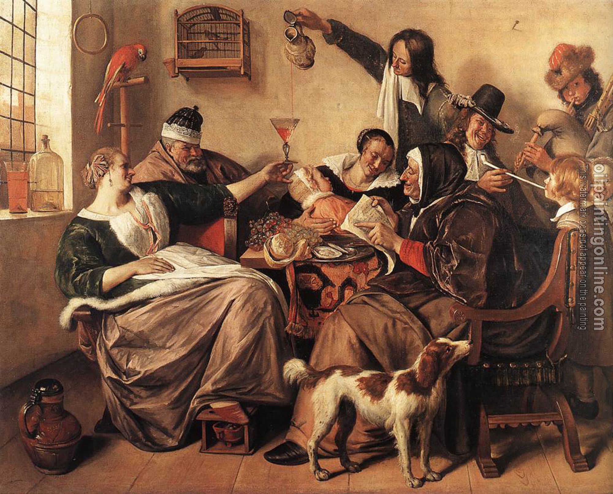 Steen, Jan - The Artist's Family